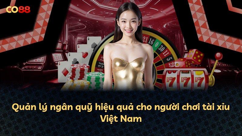 Quản lý ngân quỹ hiệu quả cho người chơi tài xỉu Việt Nam